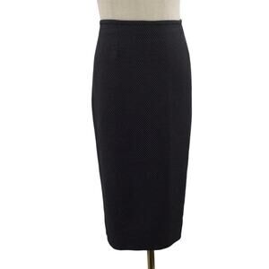 LE SUIT SZ 14 1x Plus black pencil career office professional midi skirt B57
